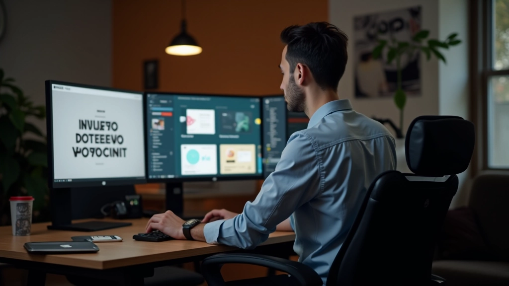 Portfolio website exibido em monitor desktop e tablet, mostrando trabalhos de motion design com case studies detalhados